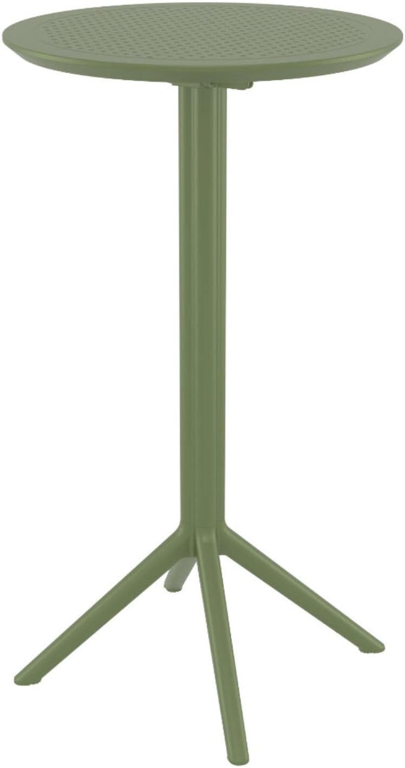 Sky Folding 60 round Bar Table, Olive Green image number 3