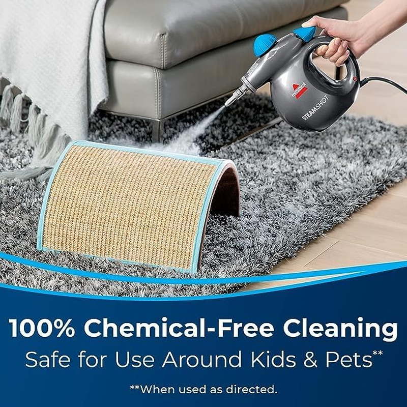 BISSELL Steam Shot 2635F Hard Surface Steam Cleaner | High-Pressure Steam, Chemical-Free Cleaning, Grout Brush and Multi-Surface Tools Included, Remove Dirt and Disinfect image number 6