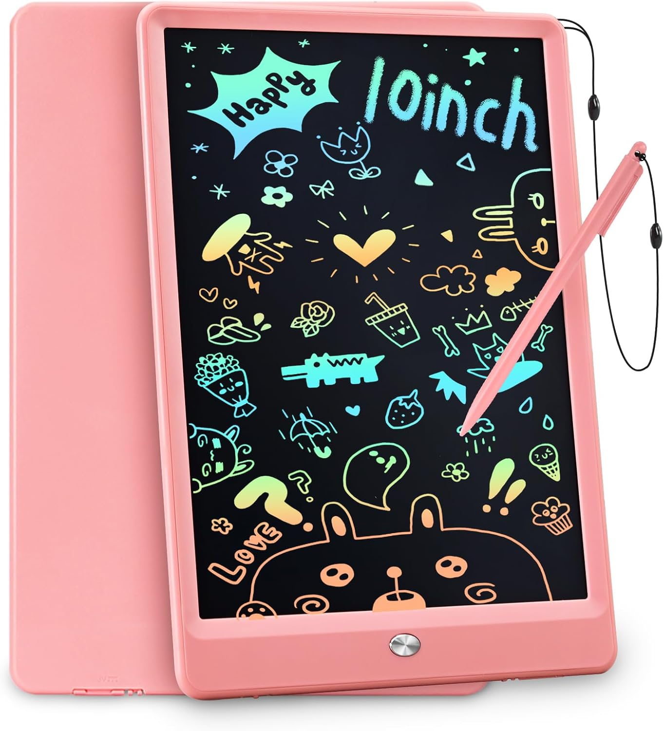 Gifts for Girls Boys, Toddles Colorful Doodle Board Drawing Tablet, 10 Inch Writing Board, Stocking Stuffers Kids Christmas Travel Gifts for Kids Age 3-9 Years, Kids Toys Portable in Car Airplane