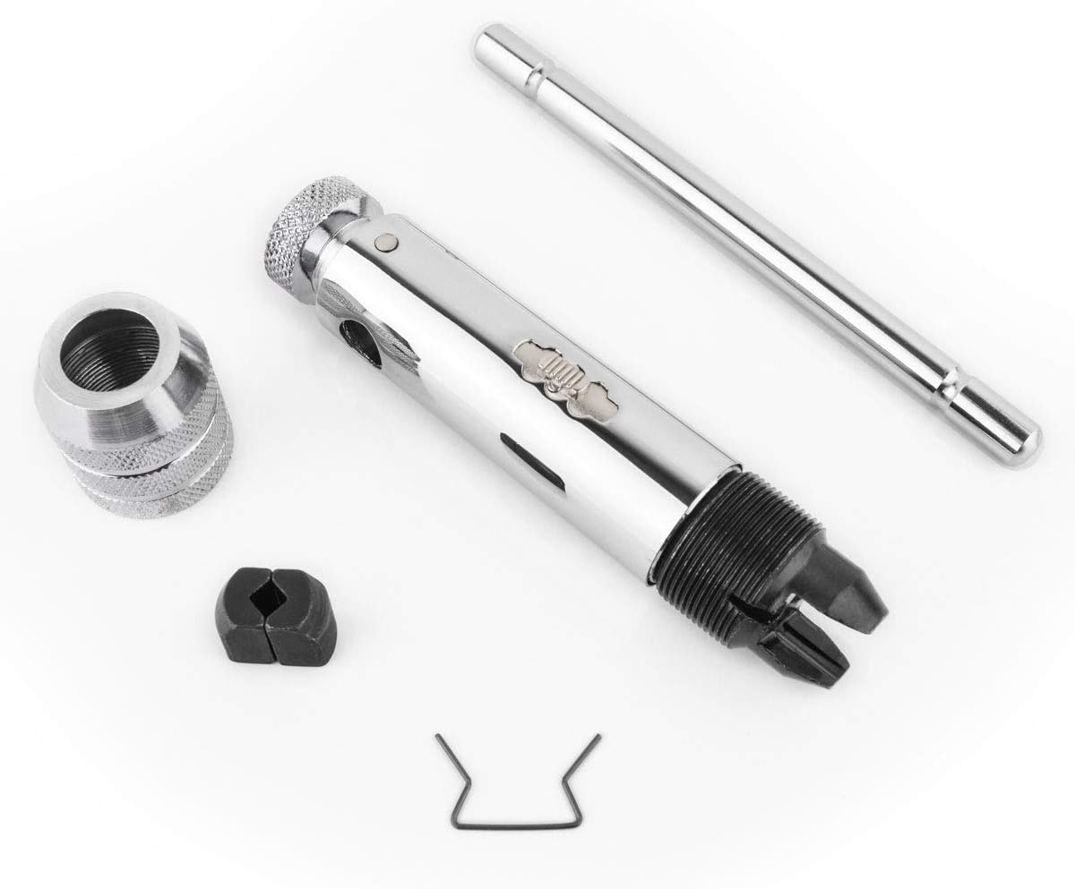 Gunpla Adjustable T-Handle Ratchet Tap Holder M5&ndash;M12 Threading Wrench Hand Machine Ratcheting Screw T-Shaped Tapping Thread Metric Plug Tapper Tool image number 1