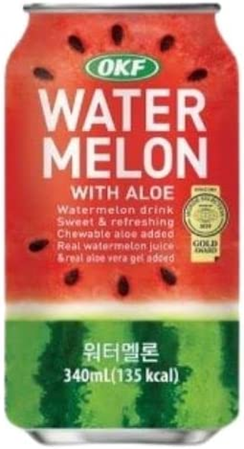 OKF Watermelon with Aloe Vera Fruit Drink 340 Ml image number 1
