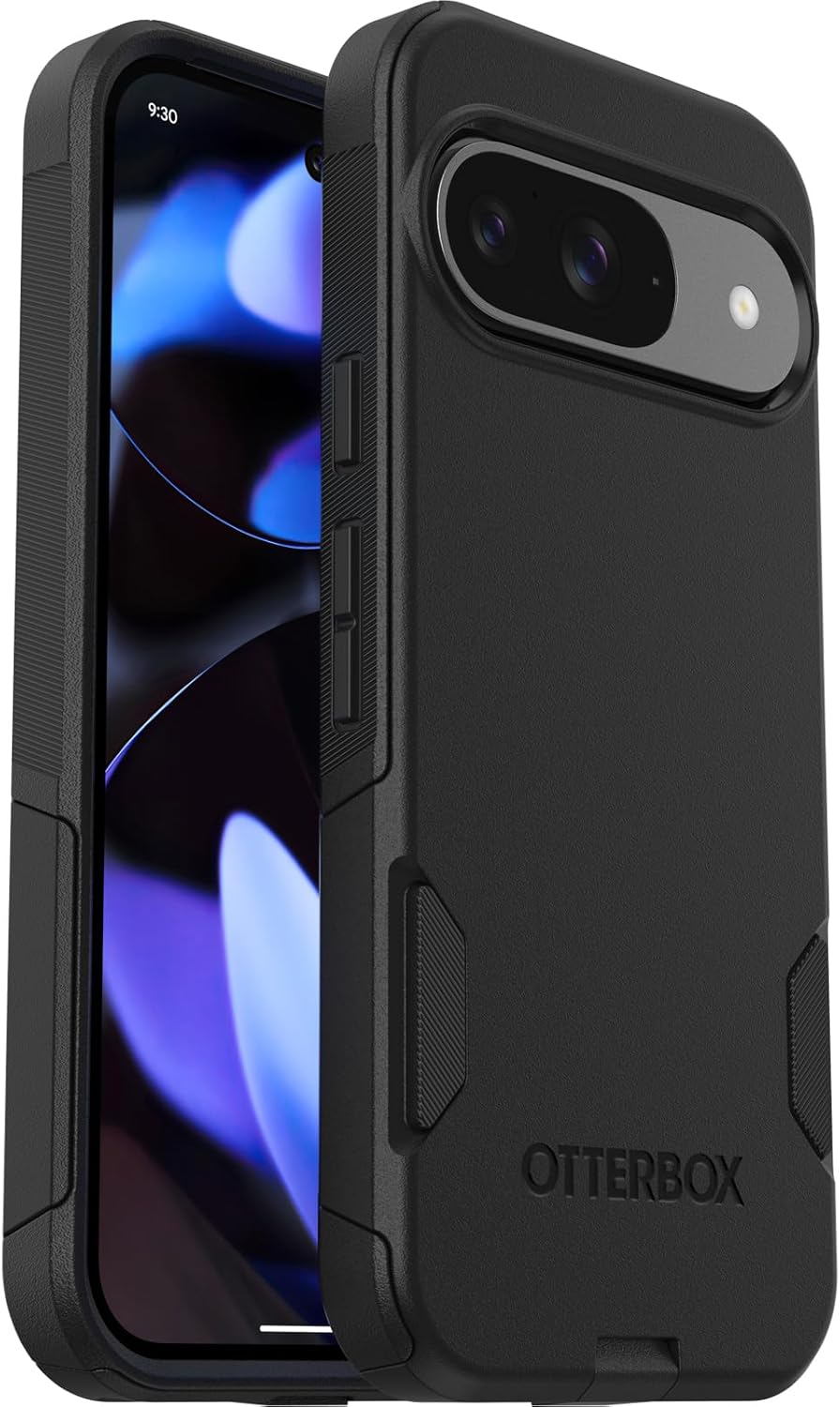 Otterbox Google Pixel 9 & 9 Pro Commuter Series Case - Black, Ultra-Sleek, Wireless Charging Compatible, Raised Edges Protect Camera & Screen image number 3