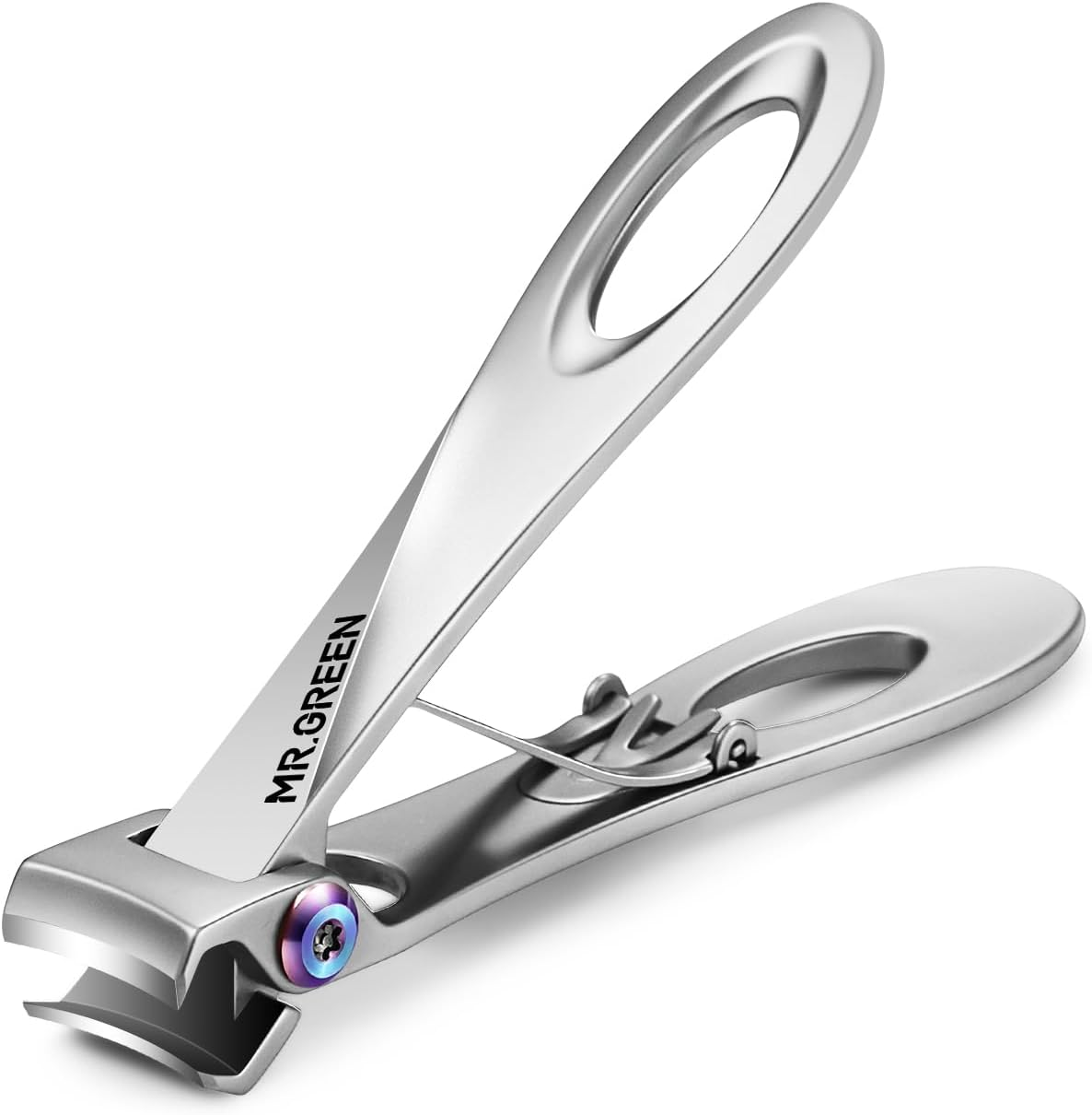 MR.GREEN Wide Jaw Opening Nail Clipper, Stainless Steel, Large