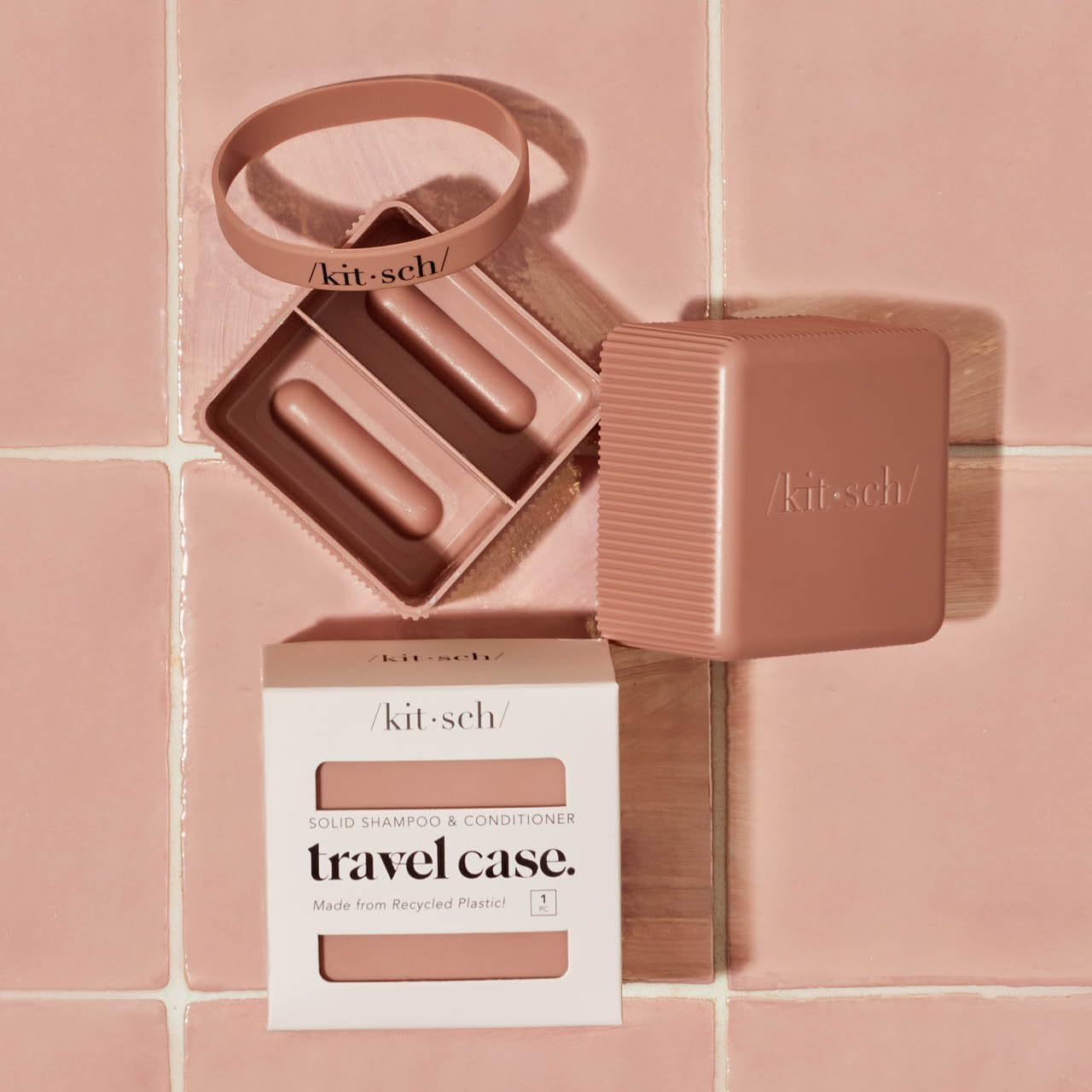 Kitsch Bottle-Free Beauty Travel Case, Terracotta image number 2