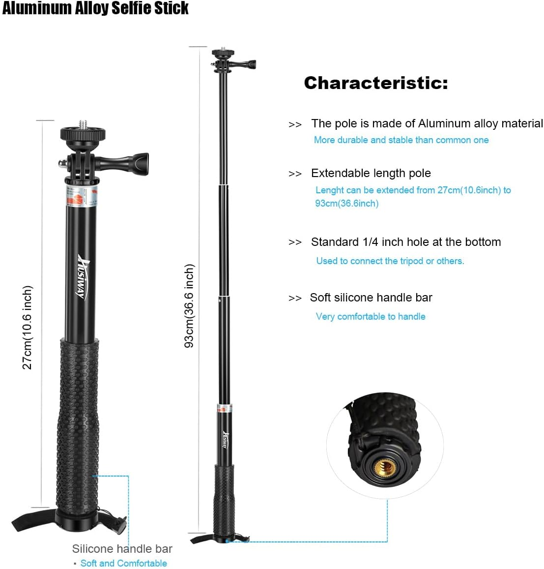 Husiway Accessories Kit for DJI Osmo Action 6 Waterproof Case Diving Housing Silicone Case Glass Screen Protector Film Whole Bundle 60D image number 2