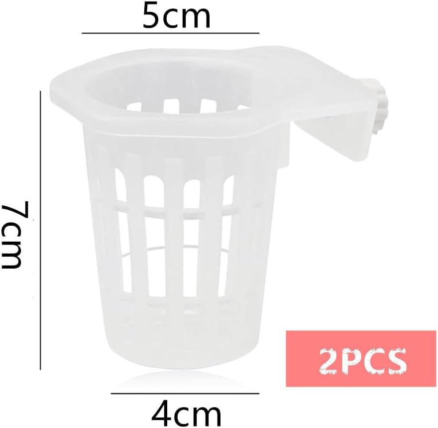 GYWHOOFT 2Pcs Aquarium Plant Holder,Hanging Aquarium Planter Cup， Hanging Aquarium Planter Cups with Hook, Aquarium Plant Baskets for Fish Tank Aquarium Hydroponics & Aquatic Plant （Hexagon） image number 2