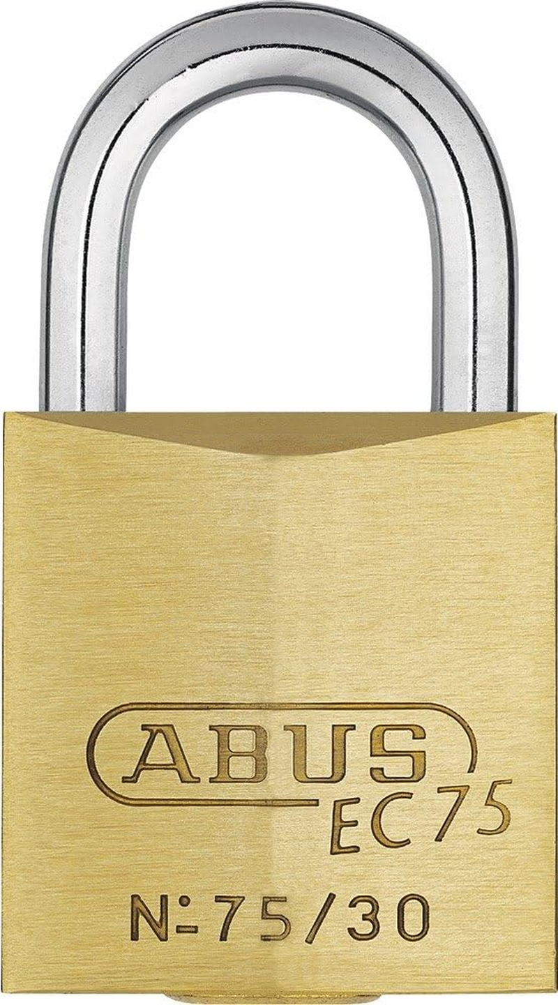 ABUS Marine Padlock 75IB/40 - Weatherproof - Brass Lock Body with Nickel Pearl Coating - ABUS Security Level 6 - Silver image number 5