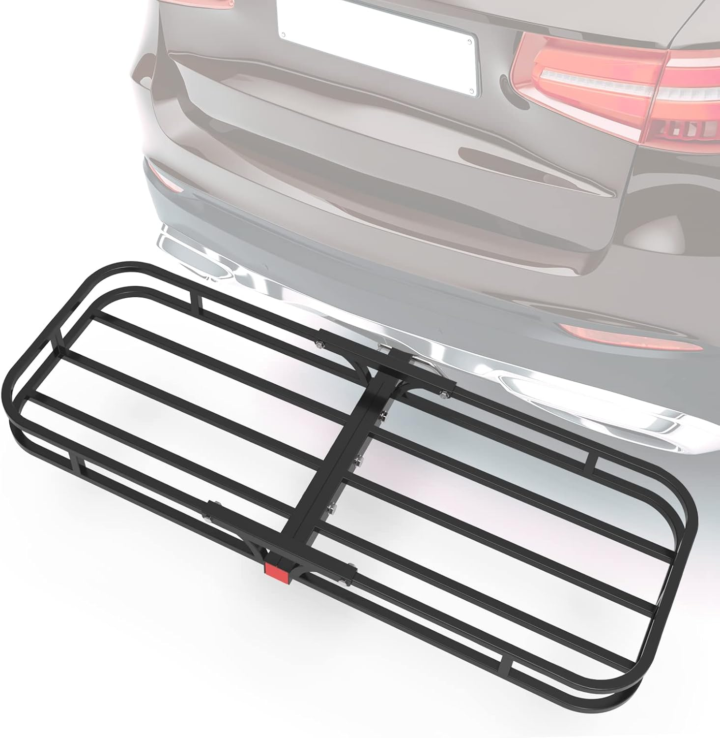 ADVWIN Cargo Rack Carrier 500 Lbs/227Kg 53 Inches Heavy Duty Capacity 2 Inch Receiver Luggage Basket Hitch Fold up for SUV Pickup Camping Traveling image number 6