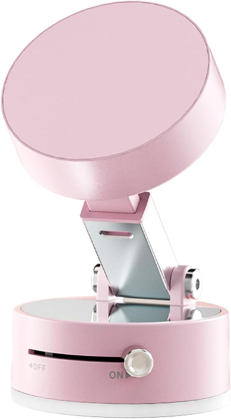 Multifunctional Vacuum Suction Phone Holder- Folding, Extendable, Double- Sided Magnetic for Car/Gym/Smooth Surface Kitchen Stand Cellphone Smartphone Mount (Black)