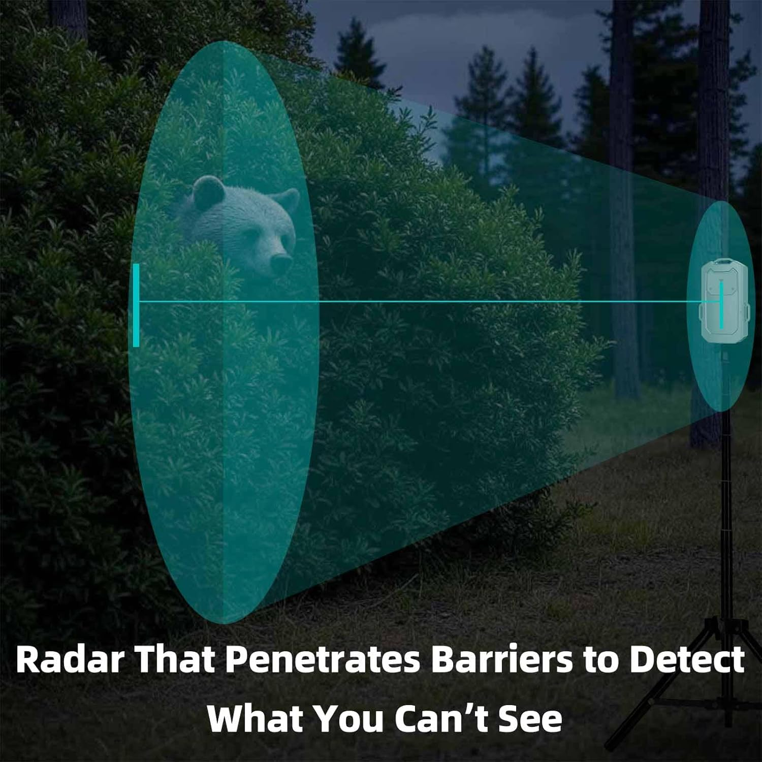 Wireless Radar Security System for Camping, RV, and Home &ndash; 1/2 Mile Motion Detection, Driveway Alarm, Rechargeable Battery, IP65 Waterproof, Outdoor Survival Gear Essentials image number 5