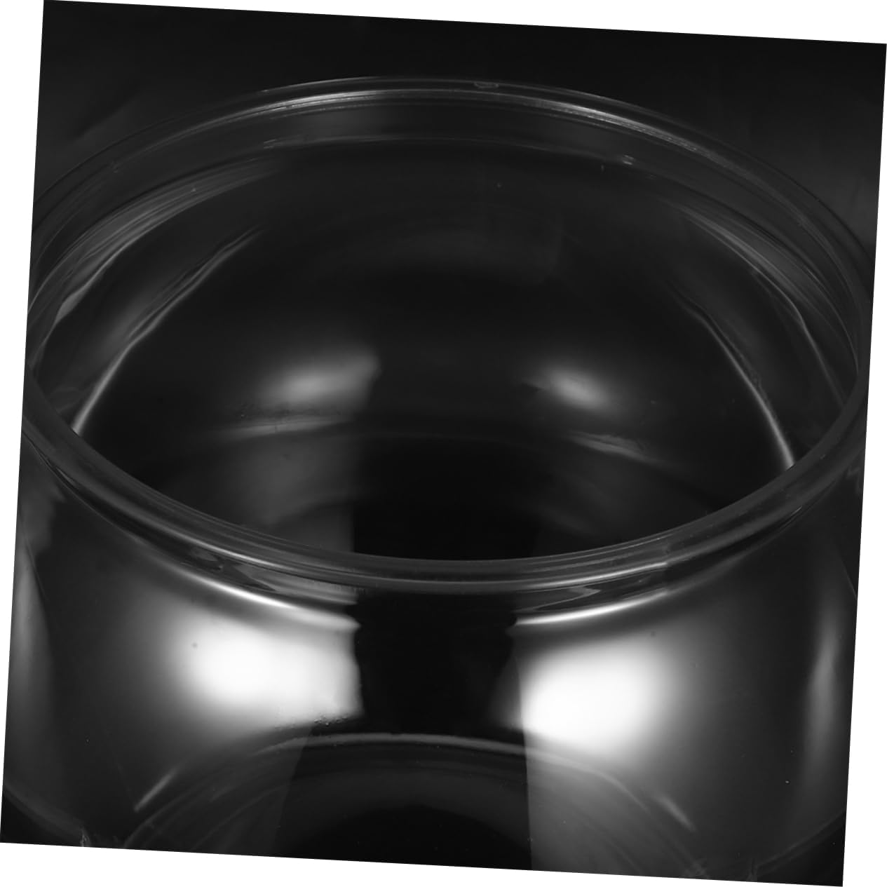 WEKAMOS Transparent Plastic Betta Tank Compact round Desktop Aquarium Bowl for Small Aquatic Pets Goldfish Turtles Clear Fish Tank for Office Home Decor image number 3