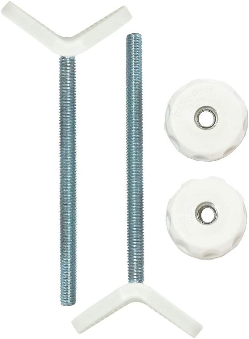 Extra Long Stair Banister Adapter Y-Spindle Rods 2 Pack for Pressure Mounted Baby and Pet Safety Gates (8Mm, Black)