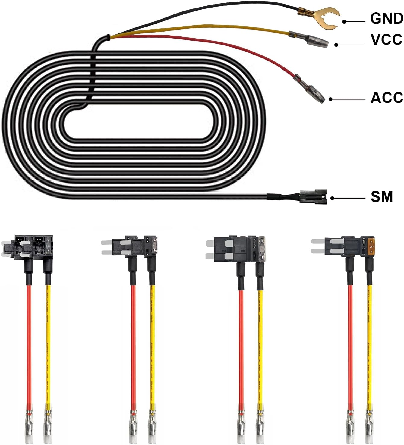 Fuse Box Power Adapter for Mangoal Dash Cams, Upgrade Parking Monitoring, Hardwire Wire Kit Accessories image number 3