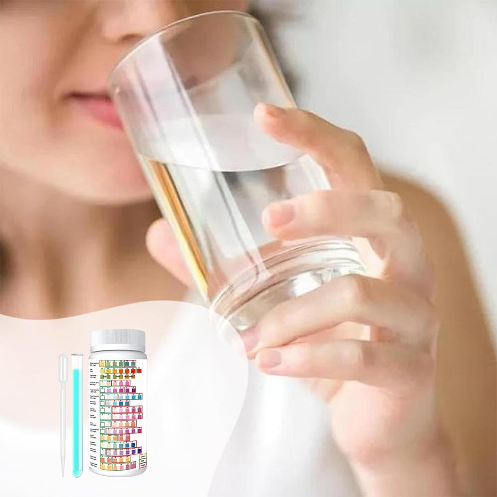 Suithink High Sensitivity Water Testing Kits-16 in 1 Complete Water Test Kit for Detecting Ph, Lead, Iron, and Many Other Substances in Aquarium Water, Swimming Pool Water and Well Water image number 6