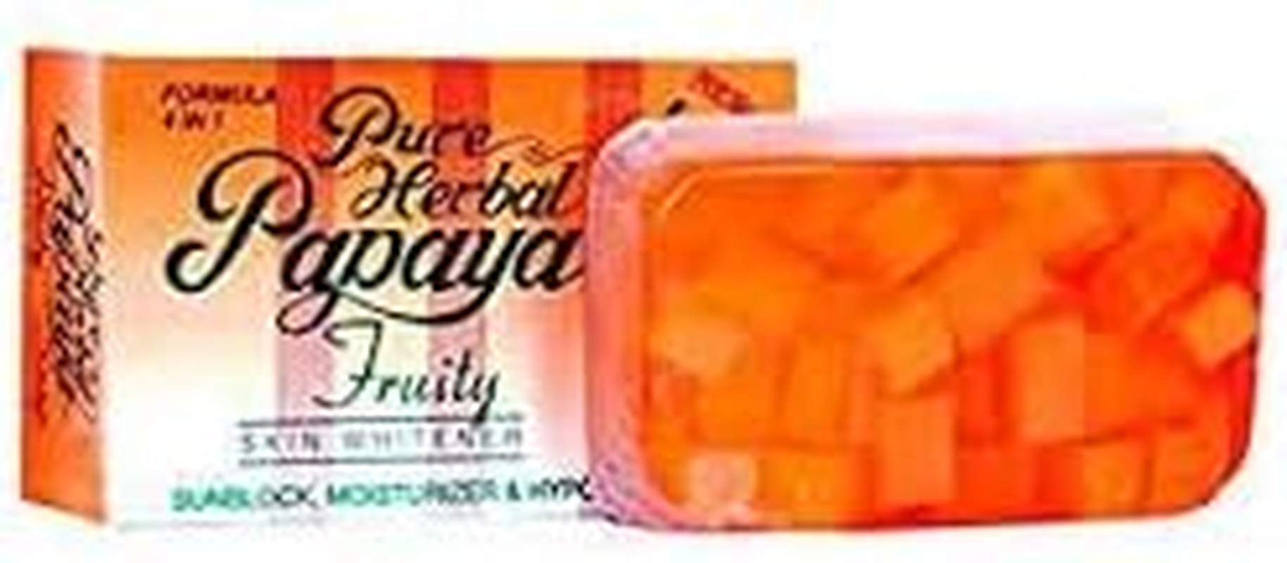 Queue Pure Herbal Papaya Fruity Skin Whitening Soap (135 G) image number 2