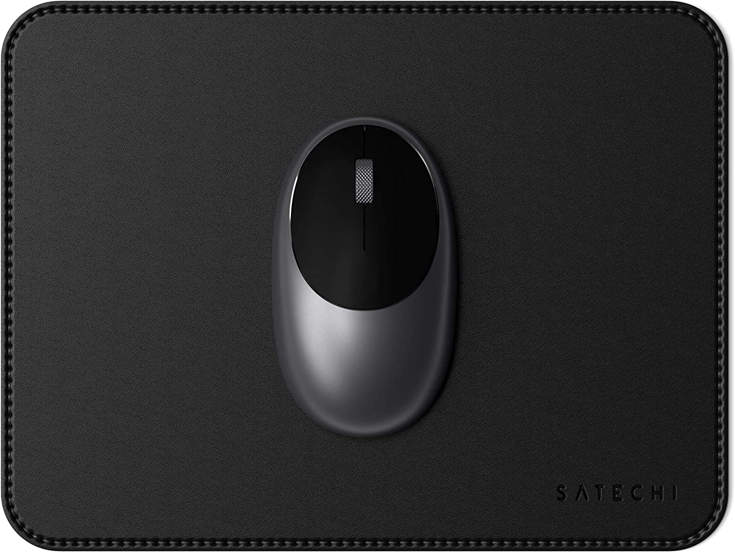 Satechi Eco-Leather Mouse Pad, 9.8" X 7.5" Ergonomic Mousepad, Waterproof Desk Mat for Computer, Laptop, Desk Accessories for Office and Home, Workspace, Gaming - Blue