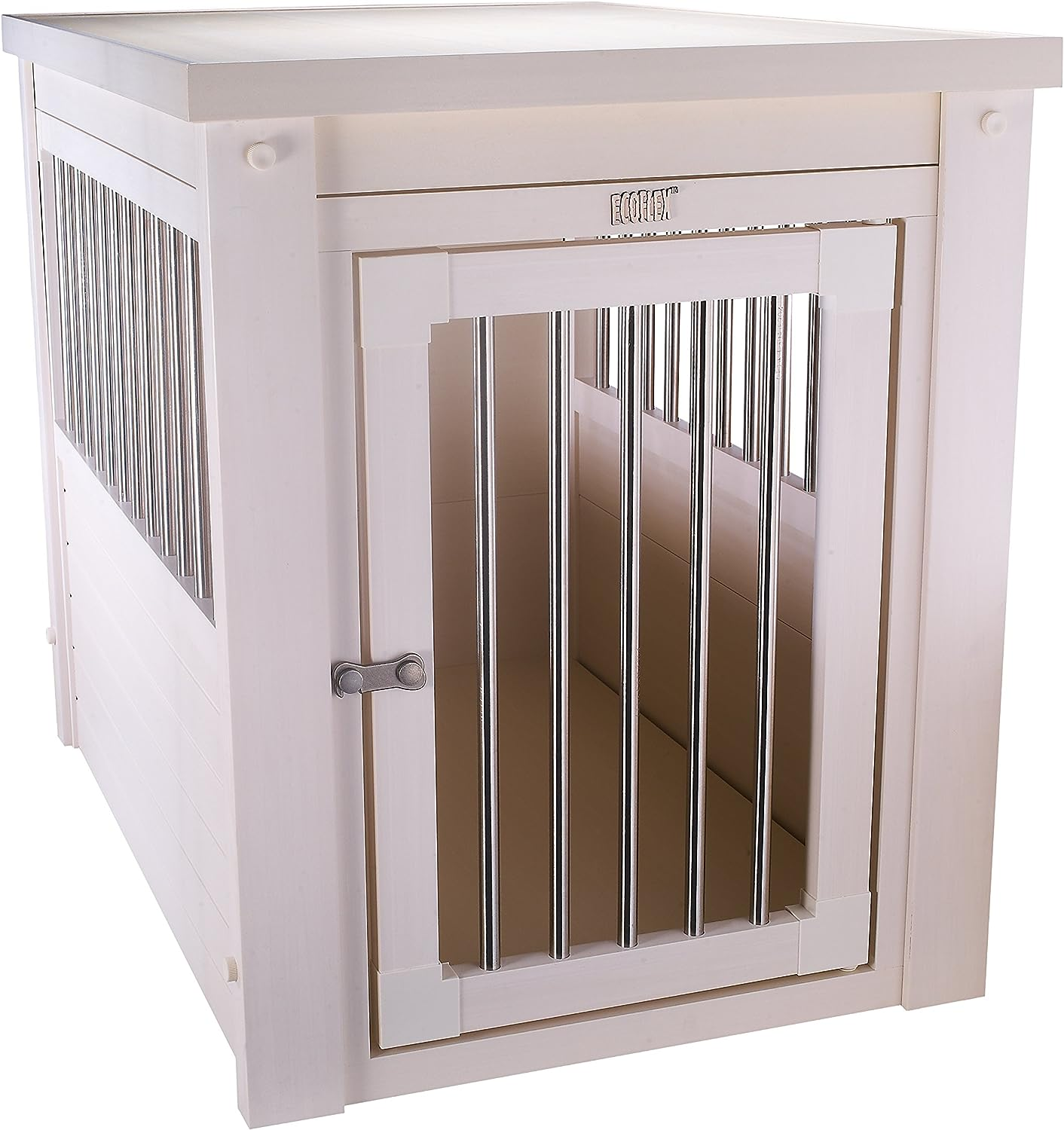 New Age Pet Ecoflex Pet Crate/End Table, Medium, Antique White