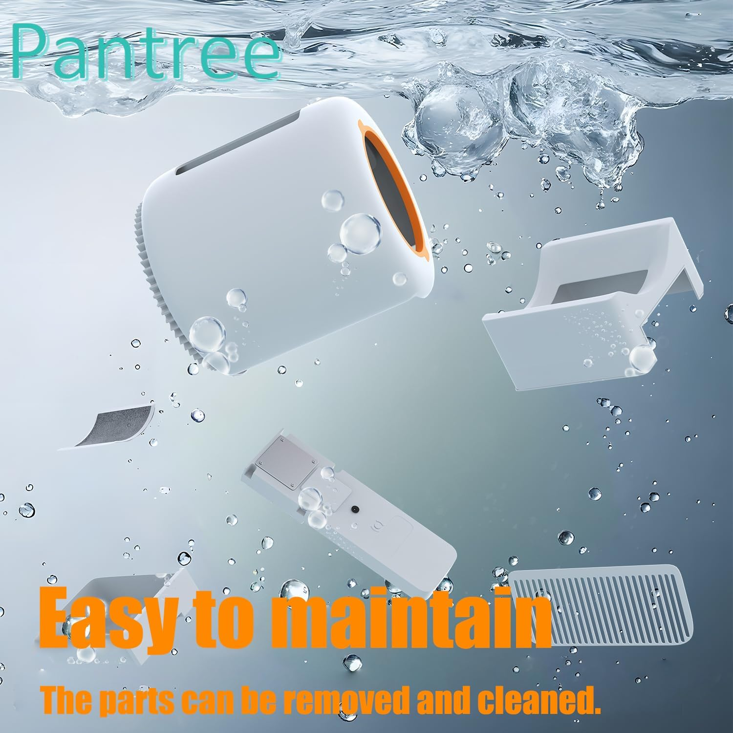 PANTREE Self Cleaning Cat Litter Box, 65L Large Automatic Smart Litter Box for Multiple Cats, App Control & Safety Sensors, Odor-Free Electric Kitty Toilet with Mat & Waste Liners (White) - Garbage Bag image number 3