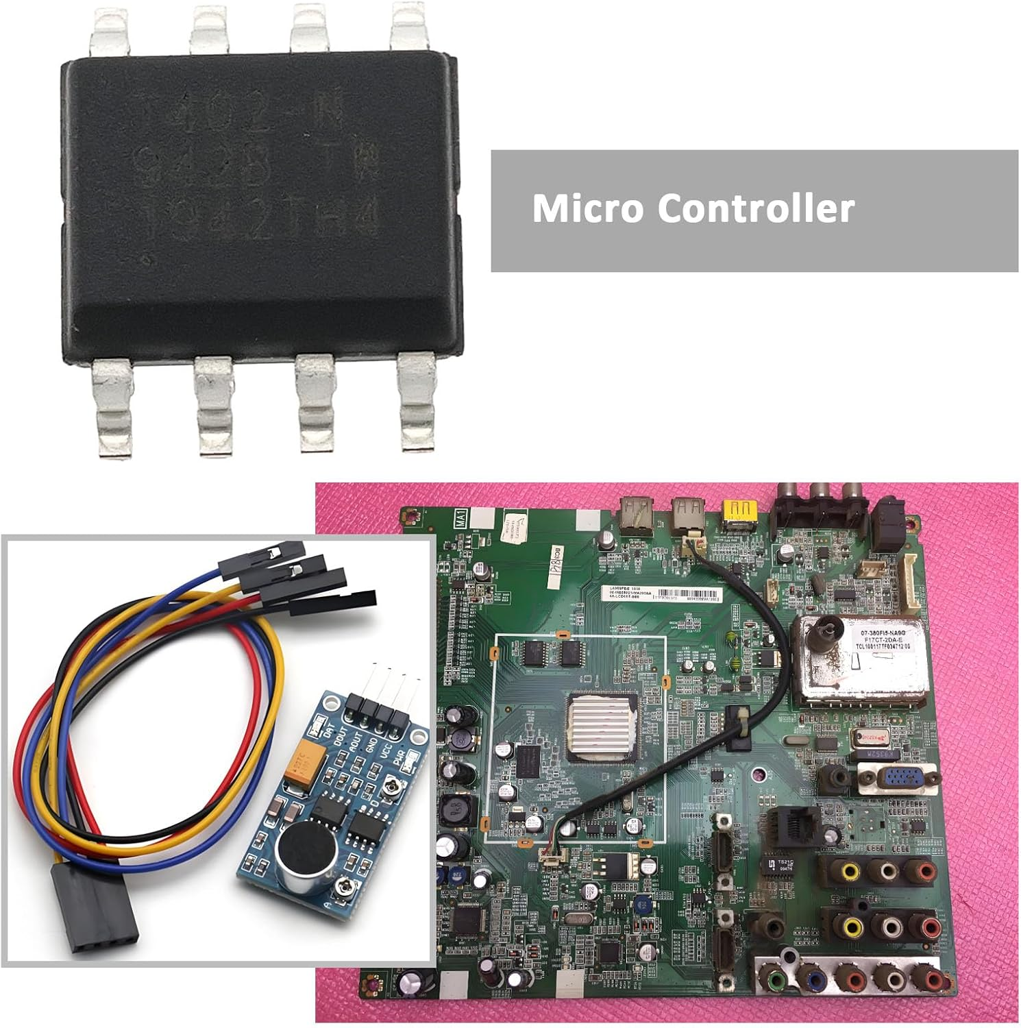 Emagtech 4Pcs ATTINY402-SSN AVR Microcontroller EEPROM 128B Static RAM 256B Flash 4Kb SO image number 3