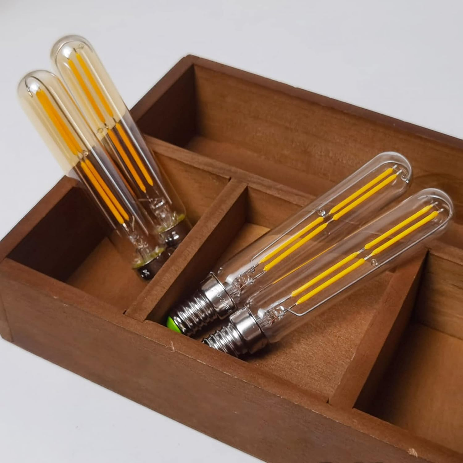 2Pcs E14 LED Bulb, Warm White 2300K Dimmable Bulb, 4W E14 Base Tubular Light Bulb, Energy Saving Decorative Bulb, Best Replacement for Halogen and Incandescent Bulb