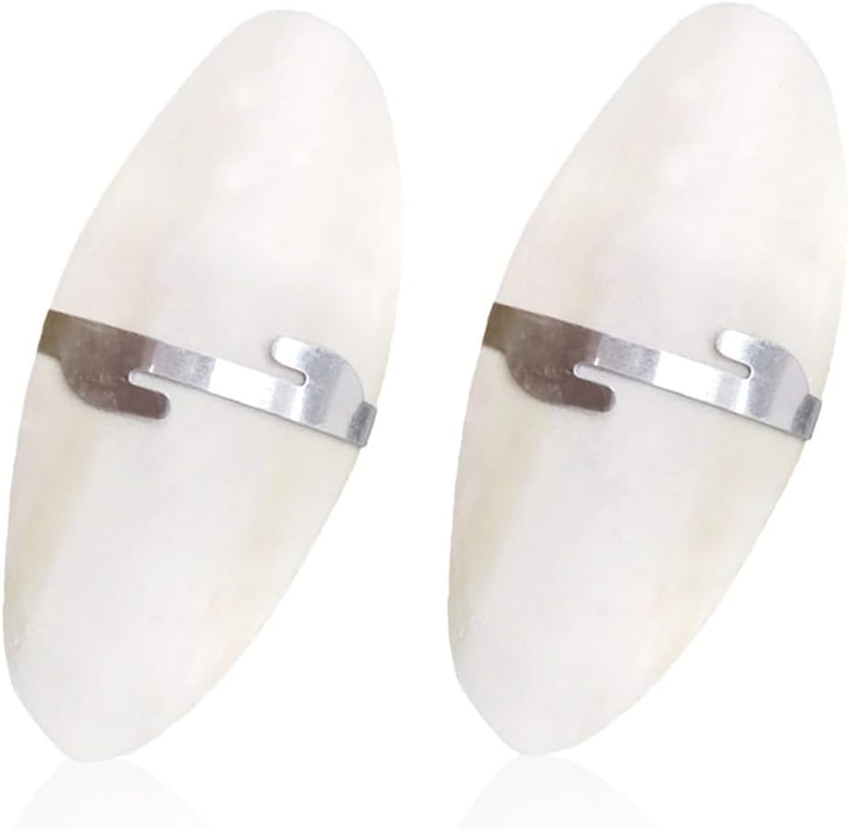 Pack of 2 Sepia Bowls Birds Chewing Toy Parrots Chew Toy Octopus Sepia Bones with 2 Pieces Metal Holder for Turtles Birds Snails 15 Cm image number 4