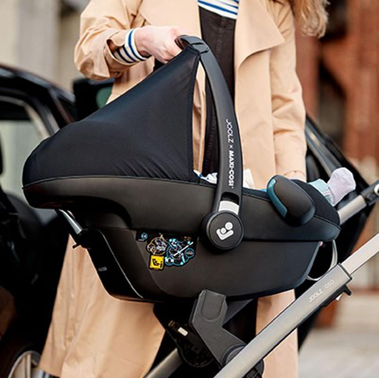 Joolz Geo3 Upper Car Seat Adapter - Baby (0-12 Months) - Black - Compatible with Joolz Geo3 Stroller image number 1