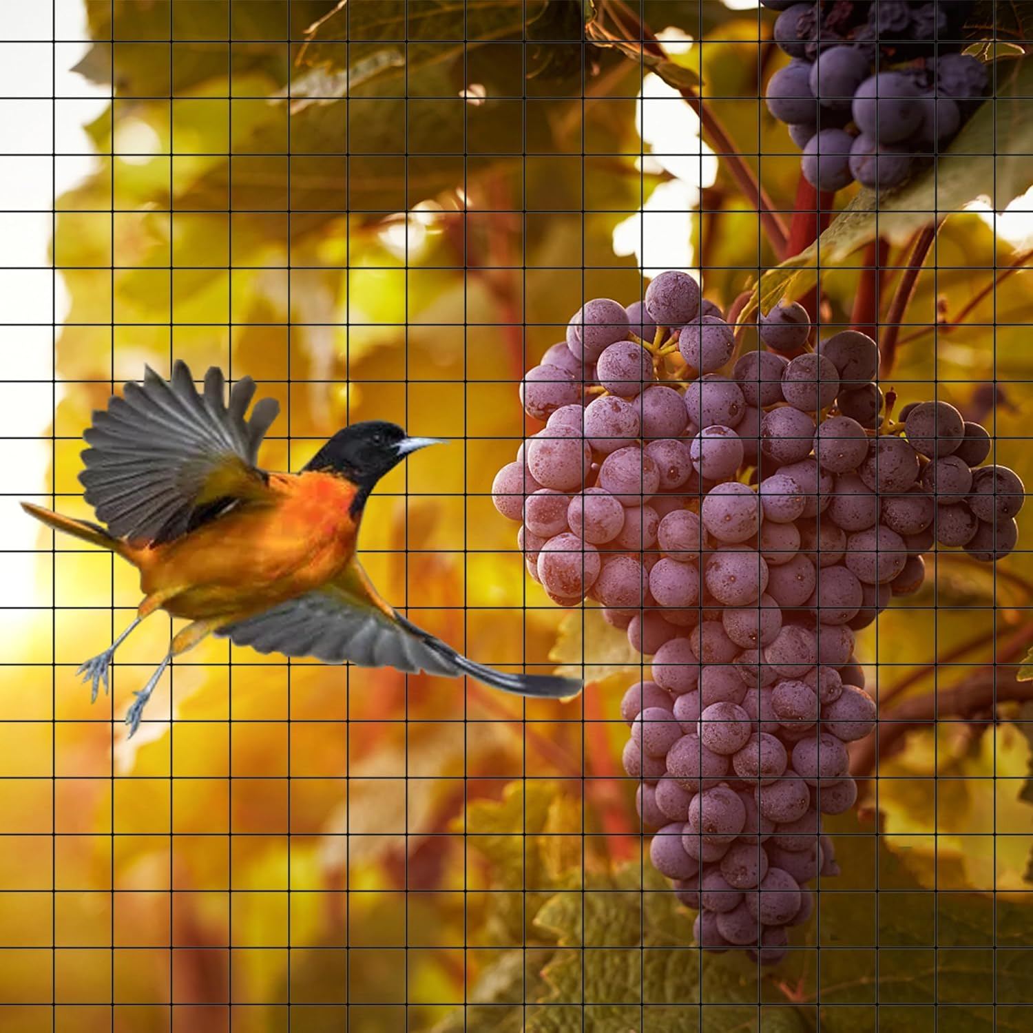 Bird Netting 7X20 Feet for Garden Protection, Temporary Reusable Fence Barrier anti Birds, Flexible Plastic Trellis Netting for Vegetables Fruit Flowers Crops Fence Cover. image number 5