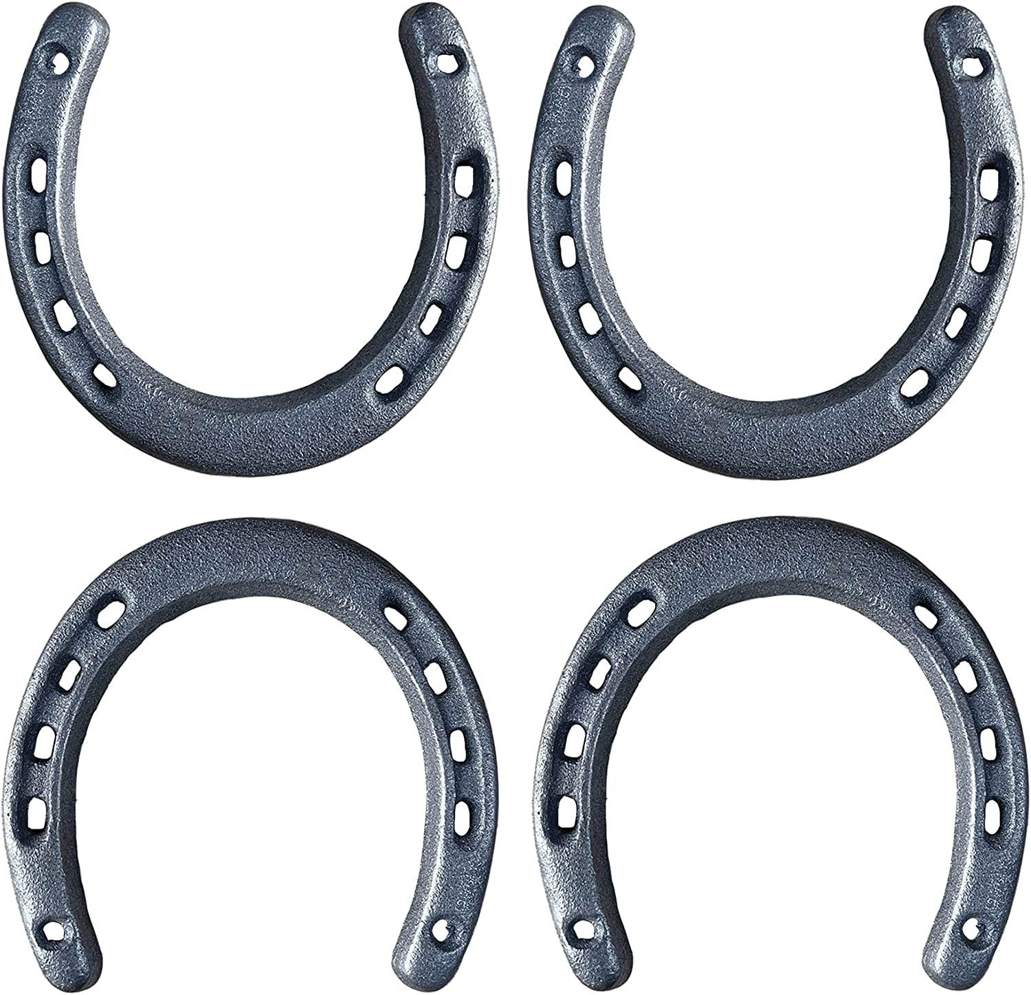 10Pcs Cast Iron Horseshoe for Good Lucky, Durable Cast Iron Medium Horseshoes Decoration，Horse Shoes Favor for Wall Decor image number 5