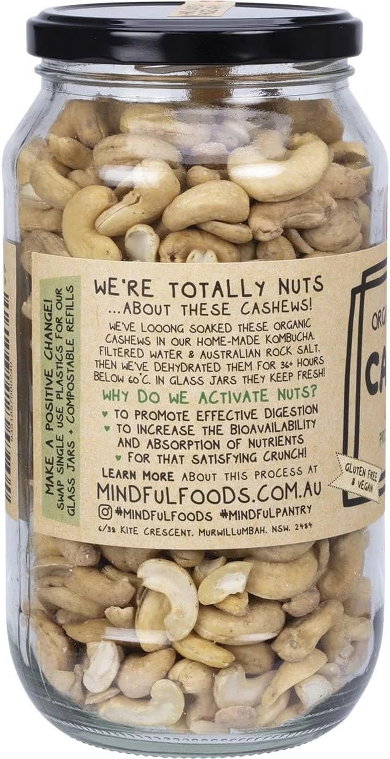 Mindful Foods Organic & Activated Cashews 500 G