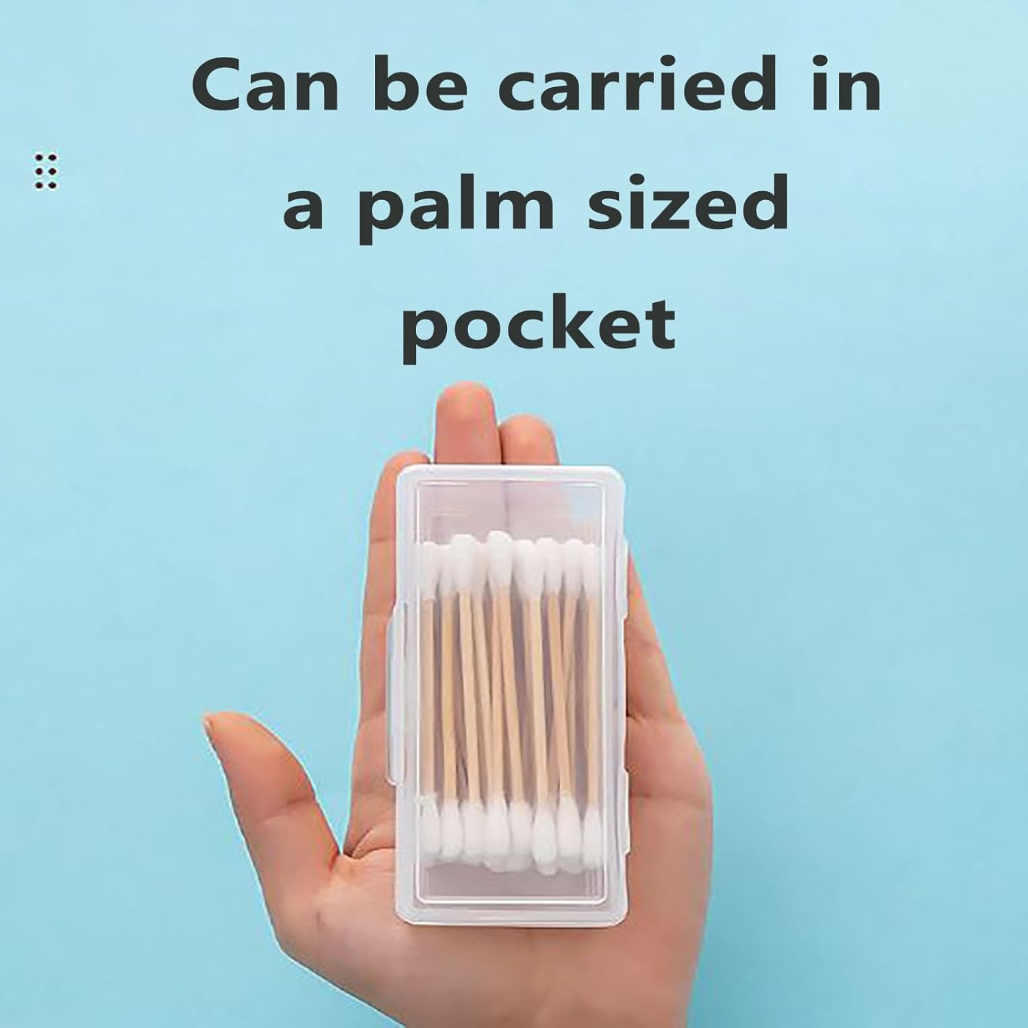 SYGELER 2-In-1 Transparent Travel Cotton Swab Dental Floss Box - Dust-Proof Multifunctional Storage Box (Cotton Swab/Headband/Dental Floss Swab) Portable Toileting Tool image number 4