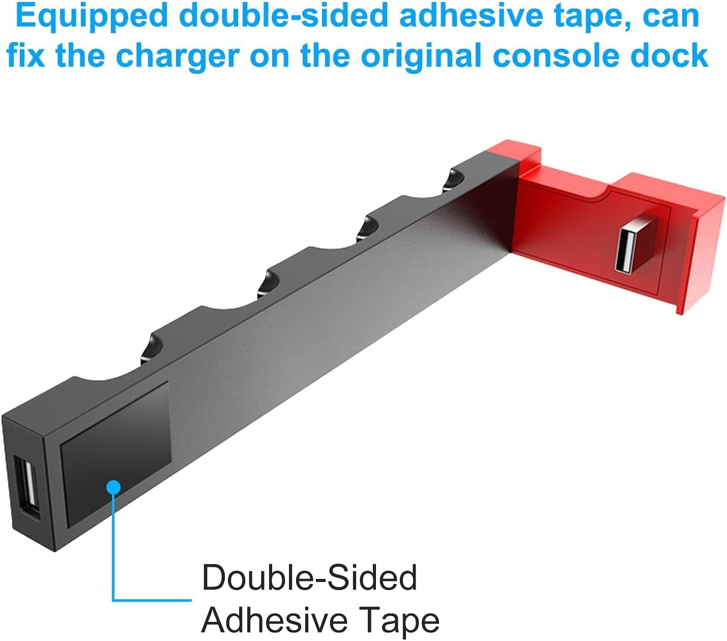 Charging Dock Compatible with Nintendo Switch & Switch OLED Model Joycons, Switch Controller Charger Dock Station for Joycon Charges up to 4Pcs, Charging Stand Station for Nintendo Switch/Oled Model image number 2