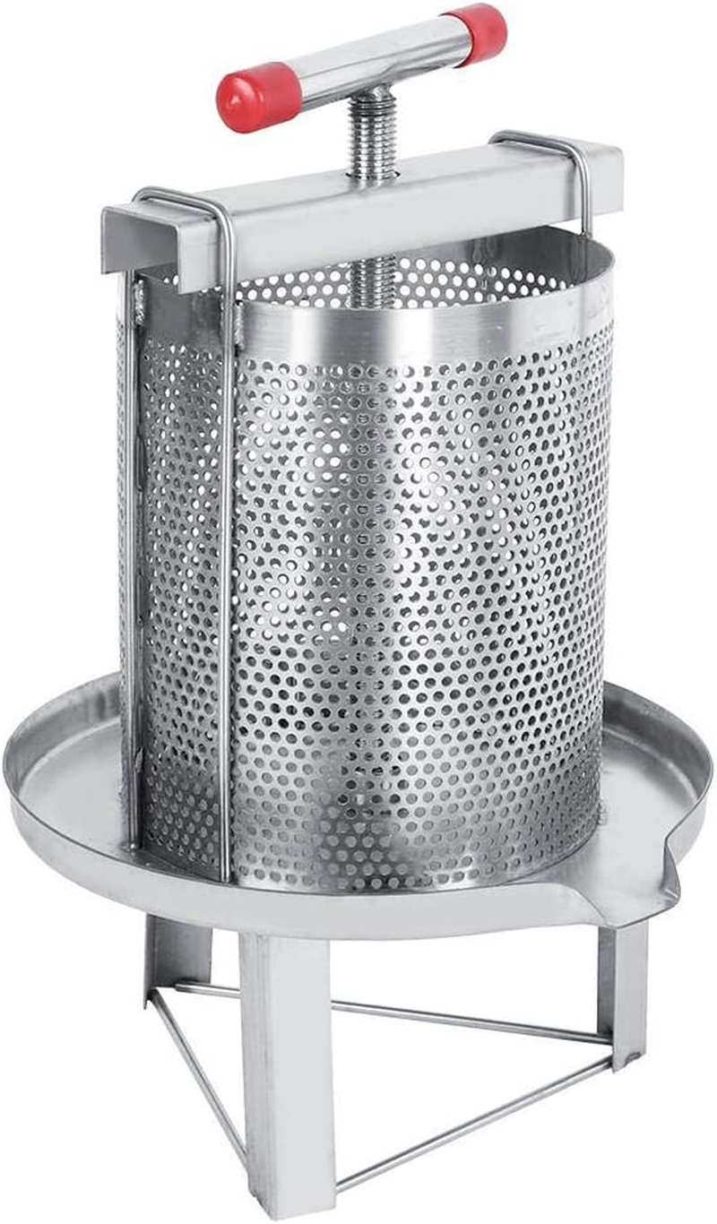 Beekeeping Tools Manual Mesh Honey Wax Press,Stainless Steel Household Manual Honey Presser Wax Press Beekeeping Tool with Filter Making Equipment for Self in Home image number 4