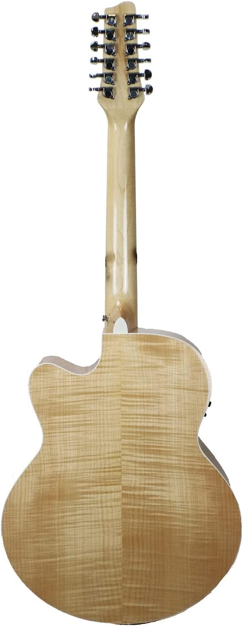 Sawtooth Solid Spruce Top Jumbo Cutaway 12 String Acoustic Electric Guitar with Flame Maple Back and Sides Right-Handed image number 2