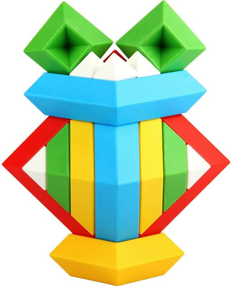 30PCS Stacking Building Blocks for Toddlers, Pyramid Montessori Educational Toys for 1-5 Year Old Boys & Girls, STEM Sensory Learning Activities & Preschool Gift Set image number 2