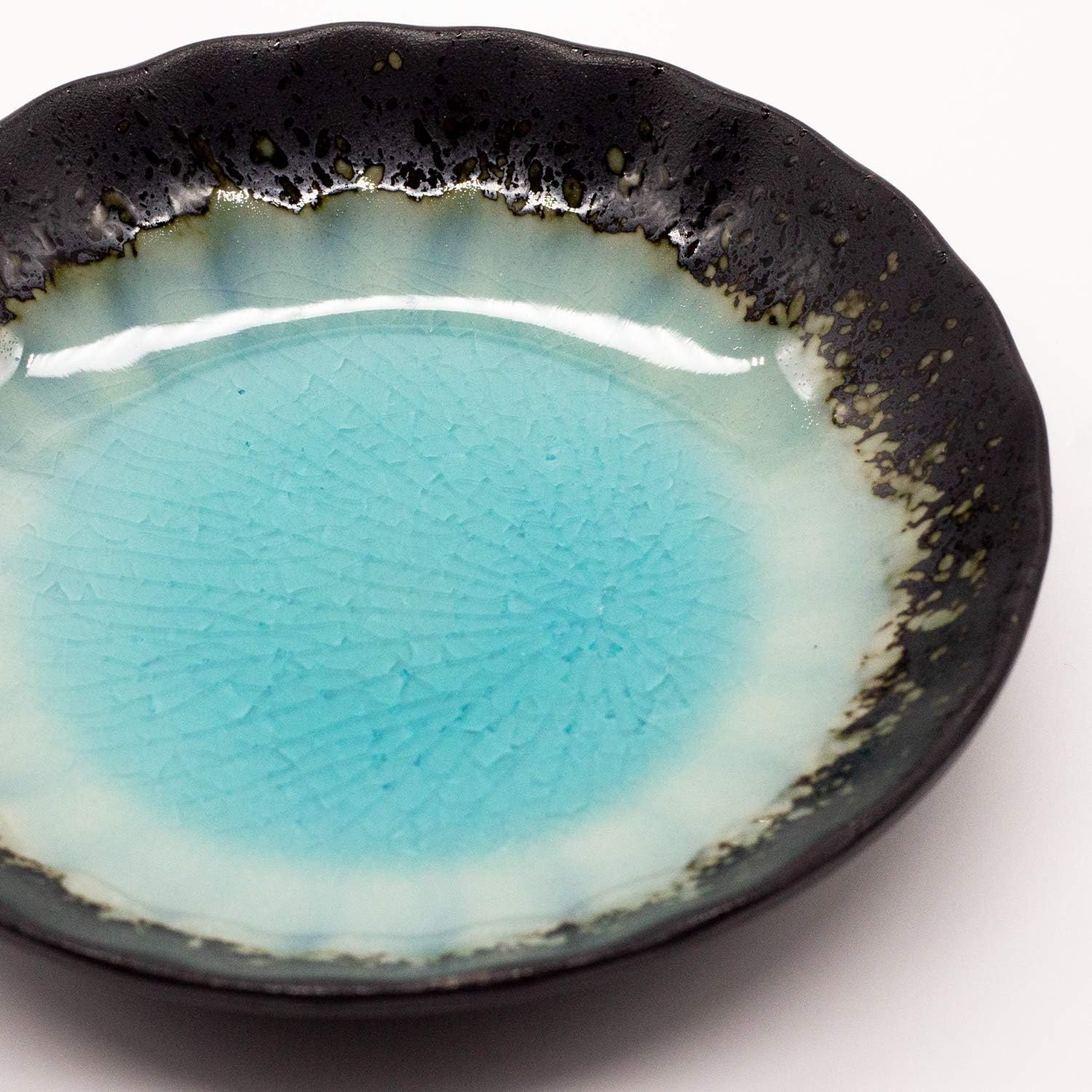 Mino Ware Small Plate, Diameter 4.7 Inches (12 Cm), Set of 5, Shinkai, Made in Japan image number 1