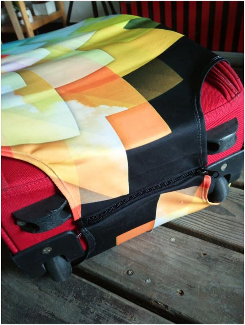 FOR U DESIGNS Men'S Cool -White Space Illusion Print Spandexuggage Case Cover S(18"-22" Cover) Multi 2 image number 4