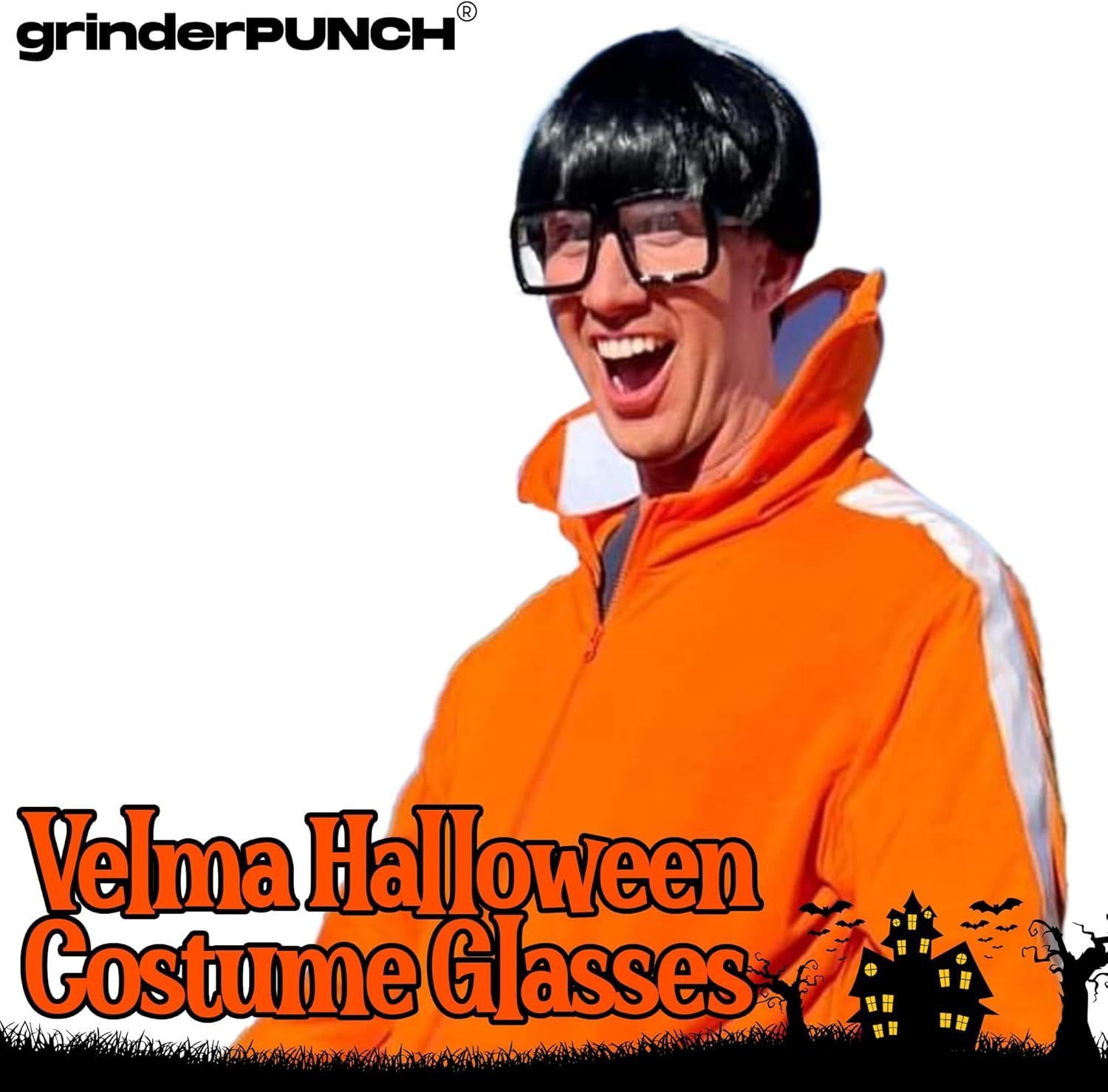 XL Oversized Black Nerd Clear Glasses - Men and Women - Square Costume