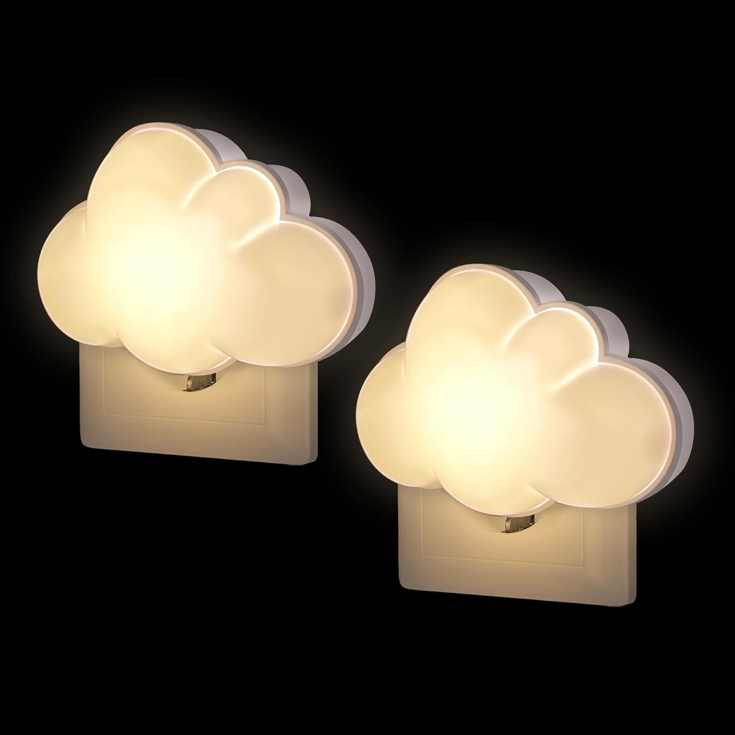Wetry LED Cloud Night Light, Baby Night Lamp with Twilight Sensor for Bedroom, Stairs, Hallway, Kitchen, Toilet, Newborn Gift Boys Girls (2) image number 4