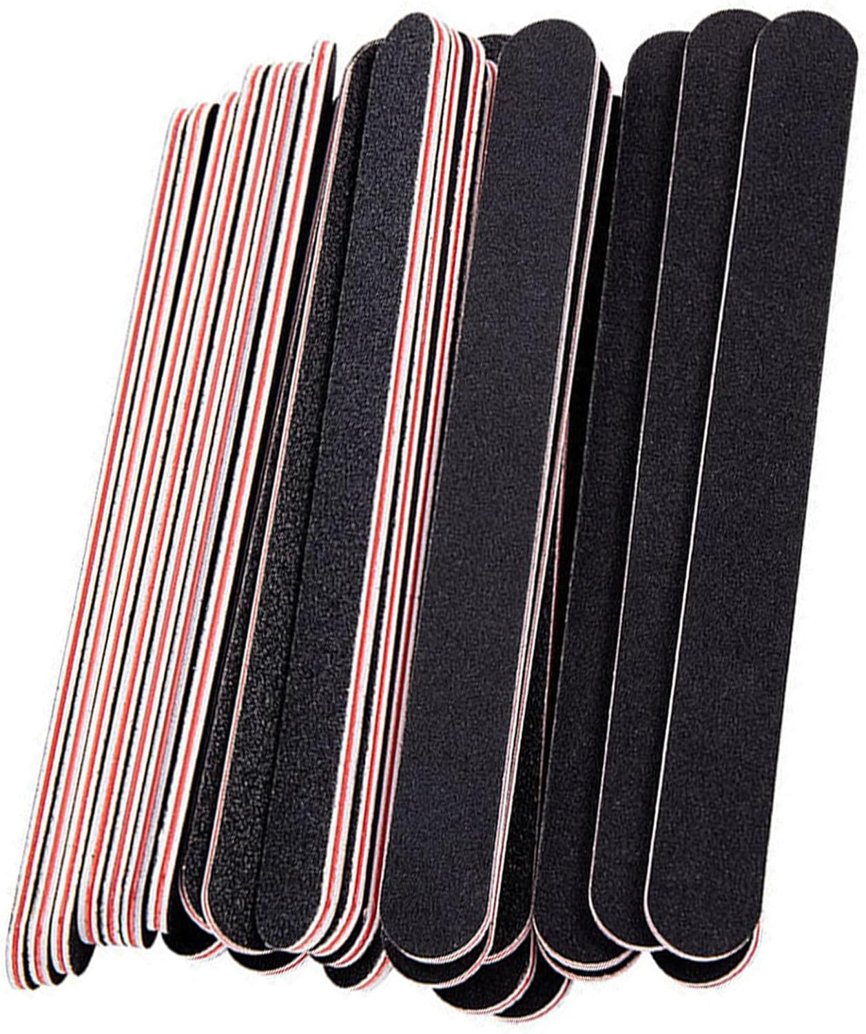 Nail Files Set, 100/180 Grits Double Sided Emery Boards for Acrylic Nails, Nature Nails, Professional Manicure & Pedicure Tools for Nail Art, Salon & Home Use, Durable Nail Filing Kit (40 PCS) image number 3