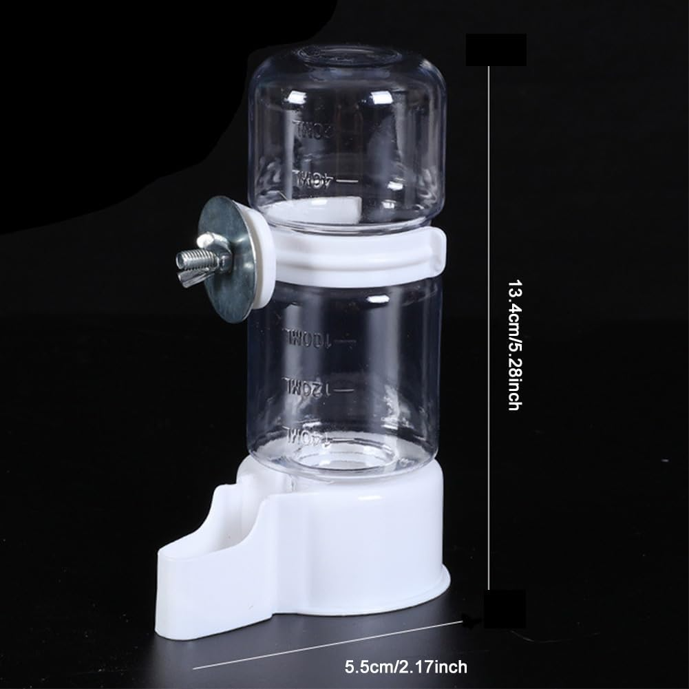 Automatic Pet Water Feeder Bird Cage Suspended Dispenser for Parakeet(White) image number 5