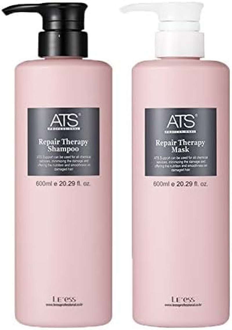 ATS Professional Repair Therapy Shampoo and Mask, Damaged and Dry Hair 600ML image number 4