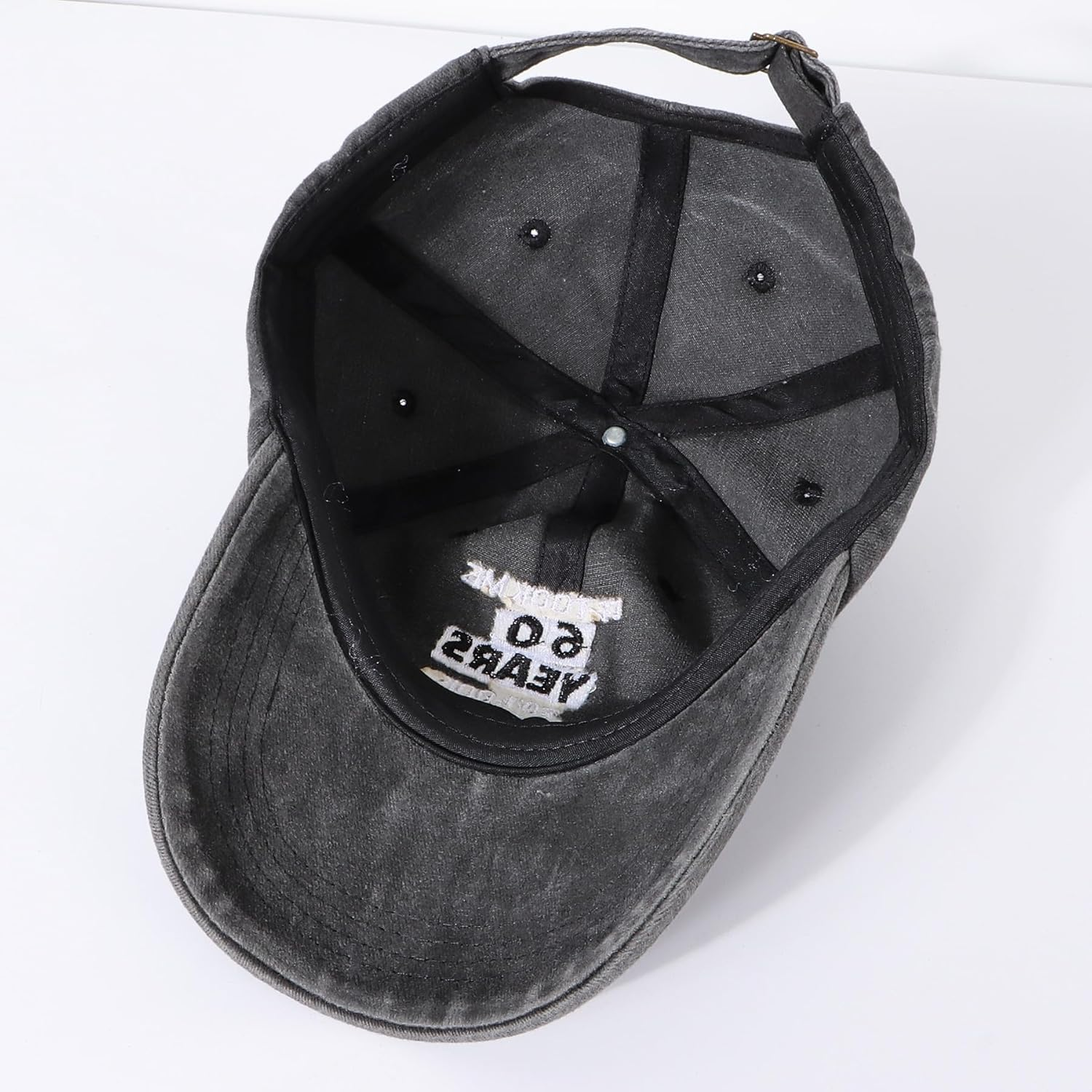 Funny Birthday Baseball Cap for Men &ndash; 40/50/60/70/80 Years Vintage Washed Adjustable Cotton Hat &ndash; Novetly Dad, Grandad, Husband image number 2