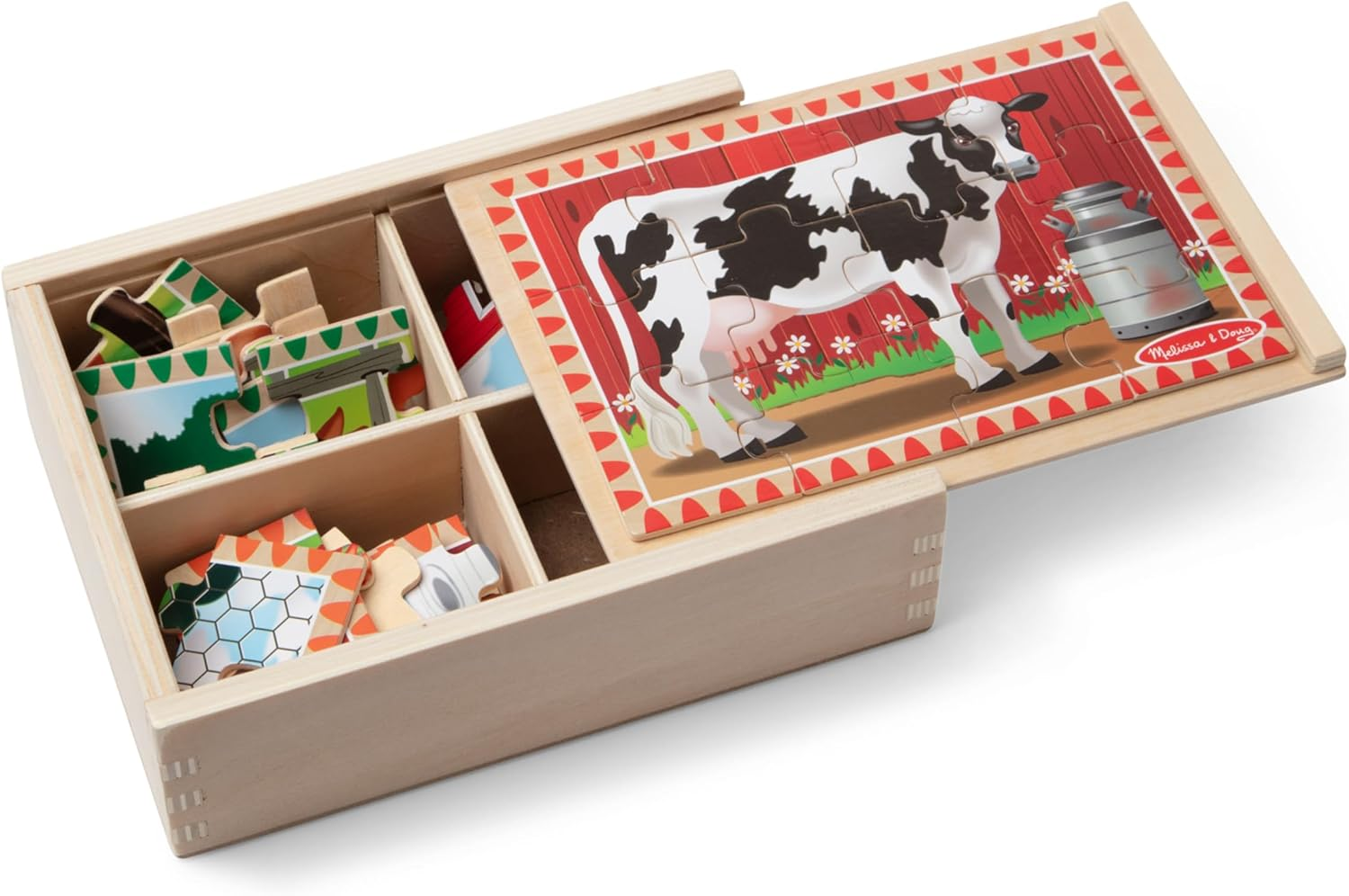 Melissa & Doug - Farm Puzzles in a Box