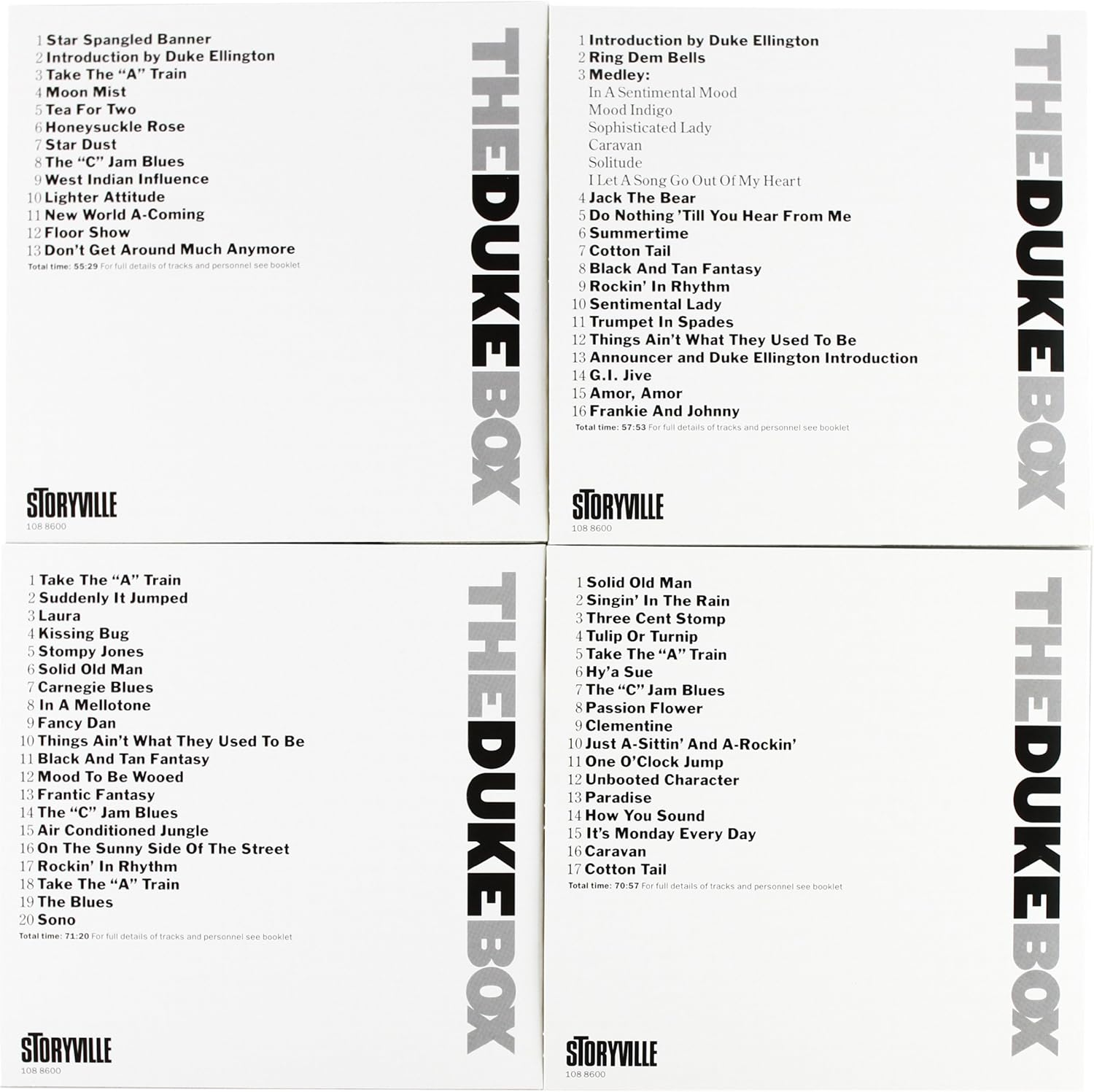 Storyville Duke Ellington - the Duke Box CD image number 2