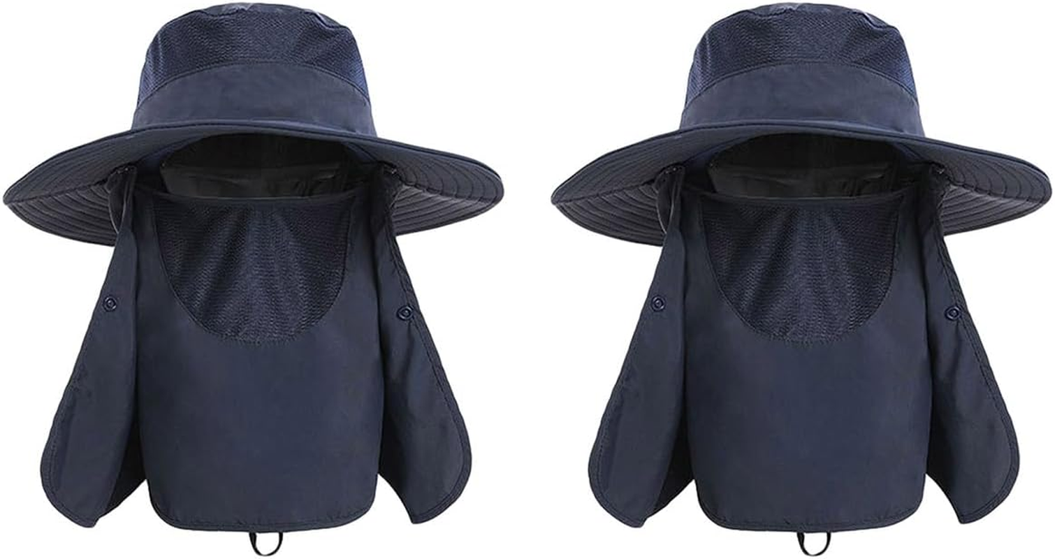 AIMALL 2PCS UPF 50+ Lightweight Breathable Fishing Hat for Men and Women, Adjustable Outdoor Sun Hat with UV Protection and Quick-Dry Fabric image number 2