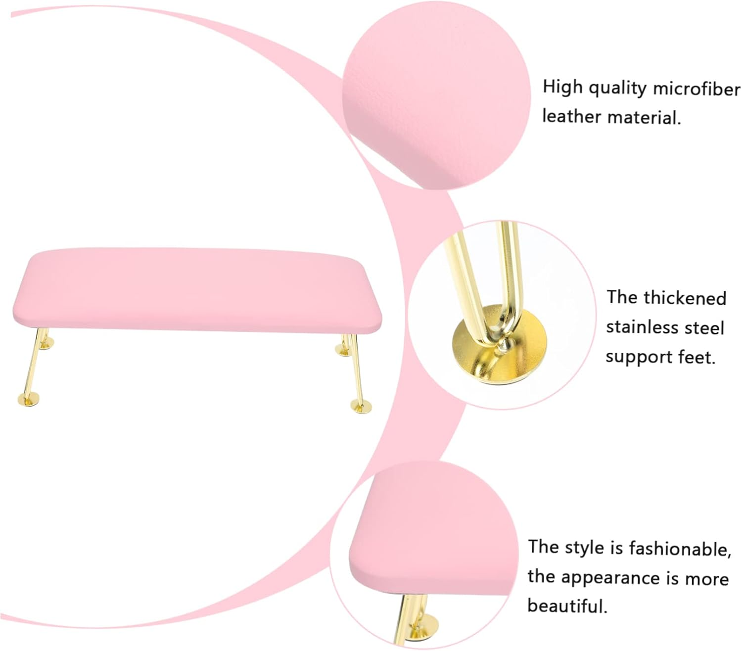 FOMIYES Manicure Hand Pillow Cushion Leather Material and Removable Design for Comfortable Nail Art Work image number 4