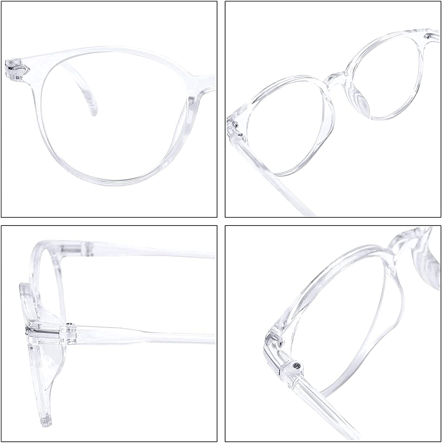 Blue Light Blocking Glasses(2-Pack) for anti Headache and Eyes Strain Super Light Weight Computer Gaming Glasses Fashion Accessories，Unisex for Women Mother Girl and Men Father BOY image number 3