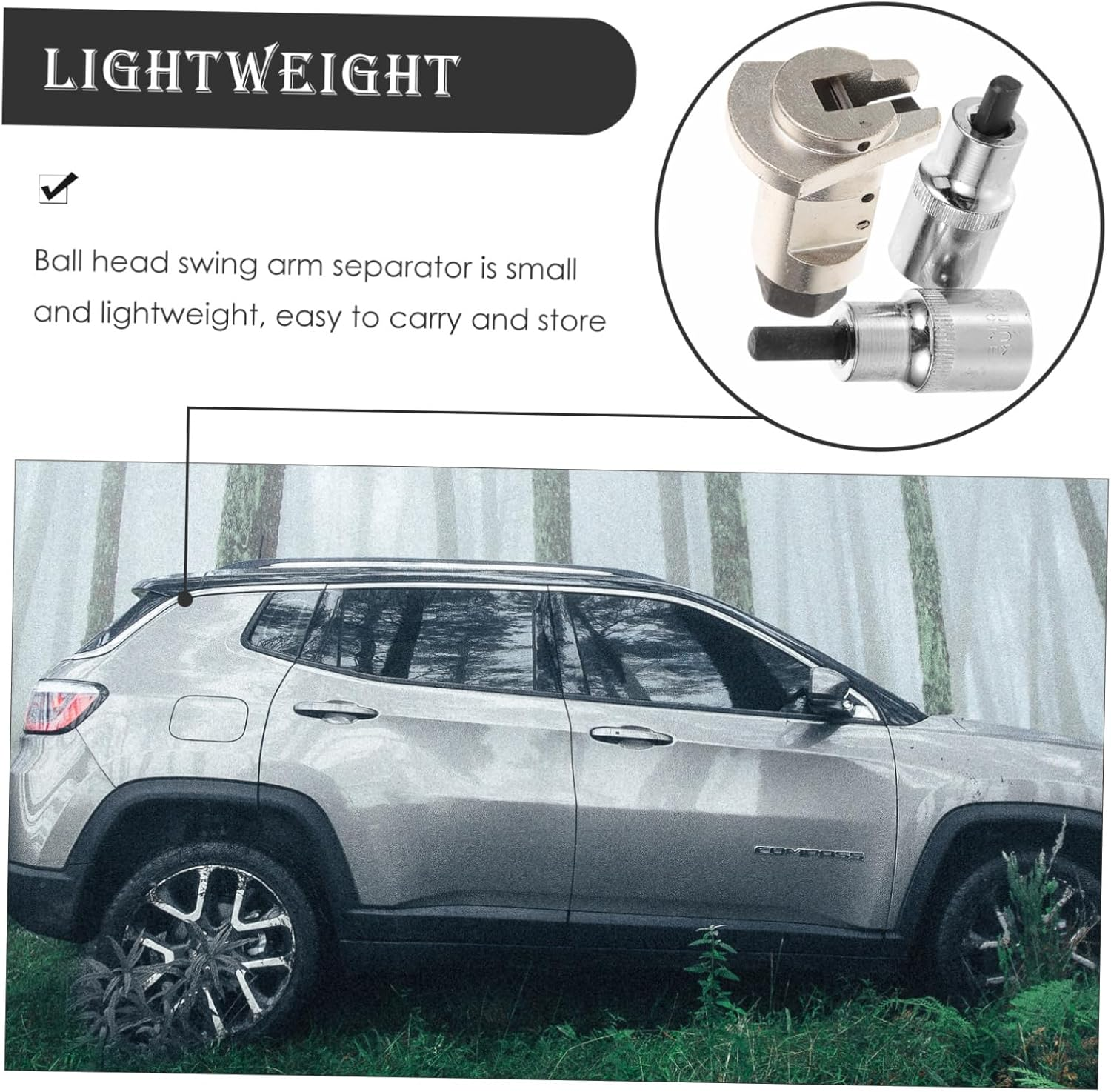 WHAMVOX 3Pcs Suspension Separator and Strut Spreader Tool Set for Car Shock Absorber Removal, Steering and Suspension Repair Automotive Hand Tools Random Color image number 1