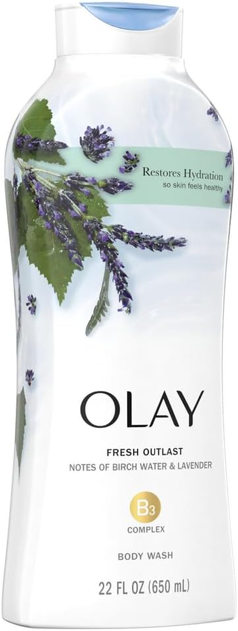 Olay Fresh Outlast Purifying Birch Water & Lavender Body Wash, 650Ml image number 5