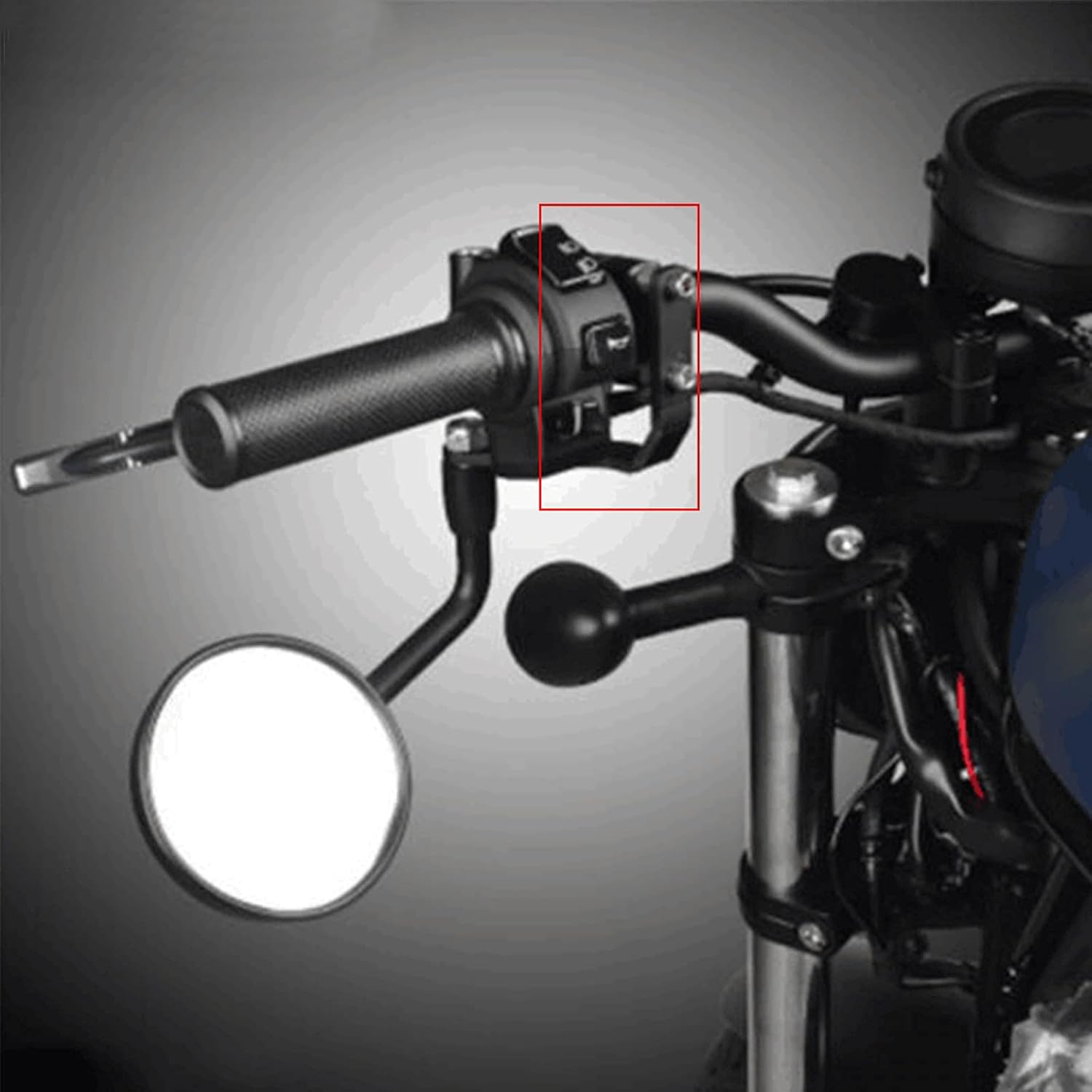 CMX500 2025 Motorcycle Rearview Mirror down Bracket Handlebar Rear View Side Mirror Bracket Compatible with Rebel CMX500 CMX300 CMX250 2017-2023-2024-2025 Rebel 500 300 250 2017-2025 image number 4